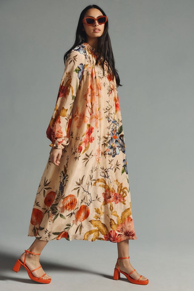 Siddhartha Bansal Ruffled Tie-Neck Dress #3