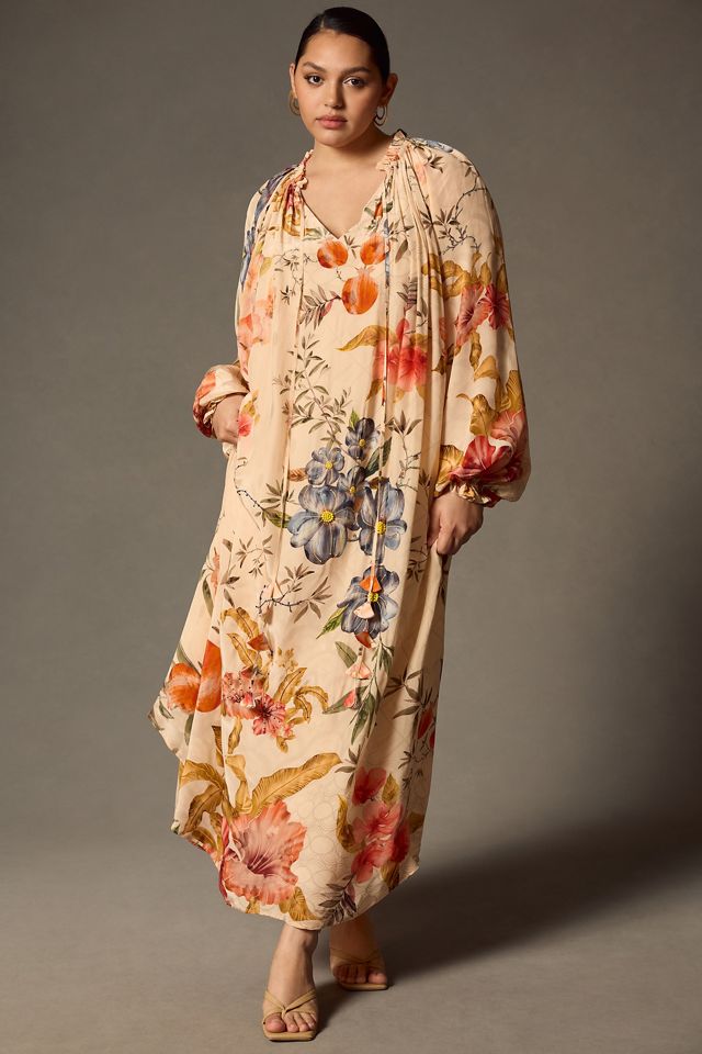 Siddhartha Bansal Ruffled Tie-Neck Dress #5