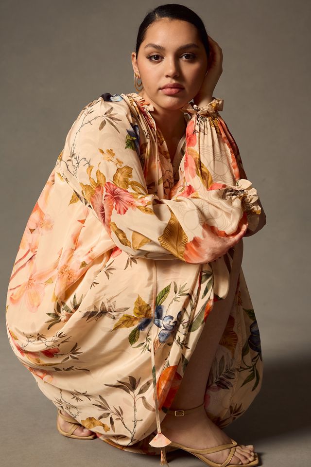 Siddhartha Bansal Ruffled Tie-Neck Dress #4