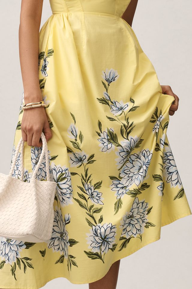 Banjanan Simona Strapless Poplin Midi Dress #2