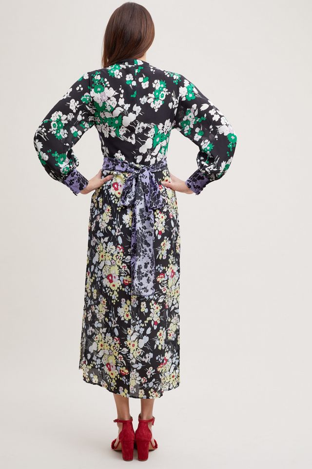 Rixo London Fedora Wrap Silk Dress #1