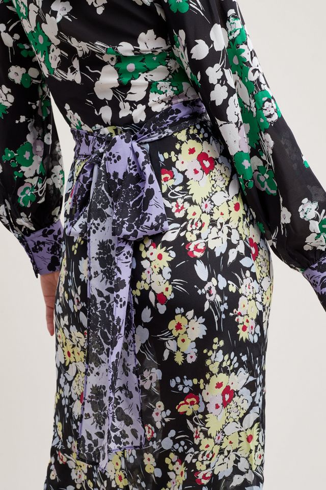 Rixo London Fedora Wrap Silk Dress #3