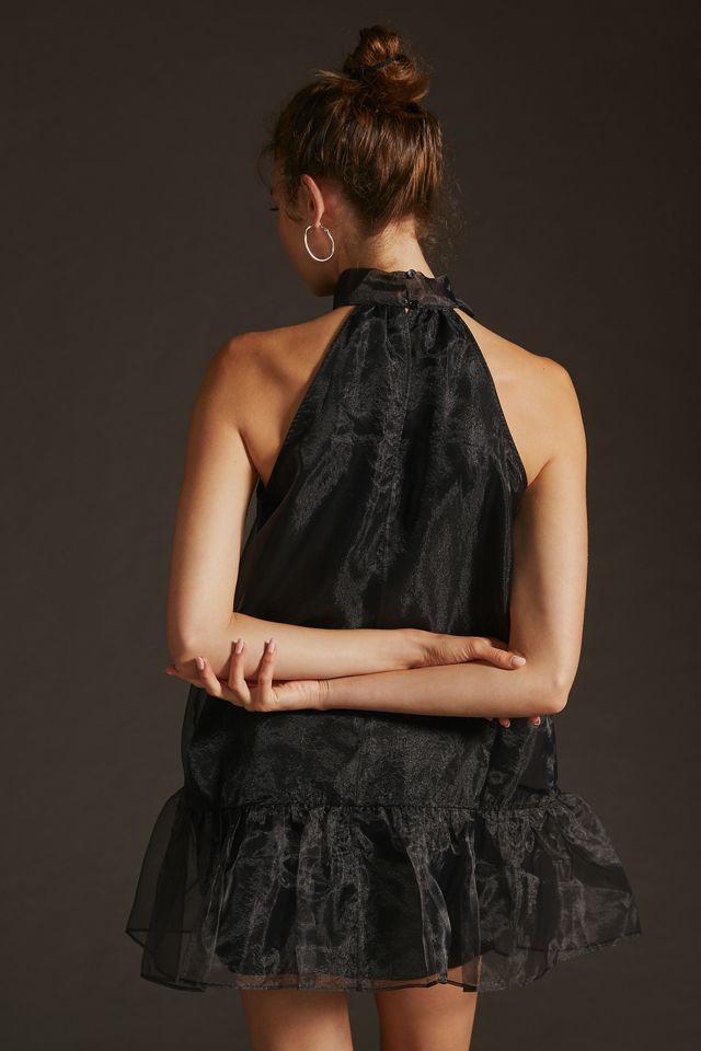 Maeve Organza Bow-Neck Mini Dress #3