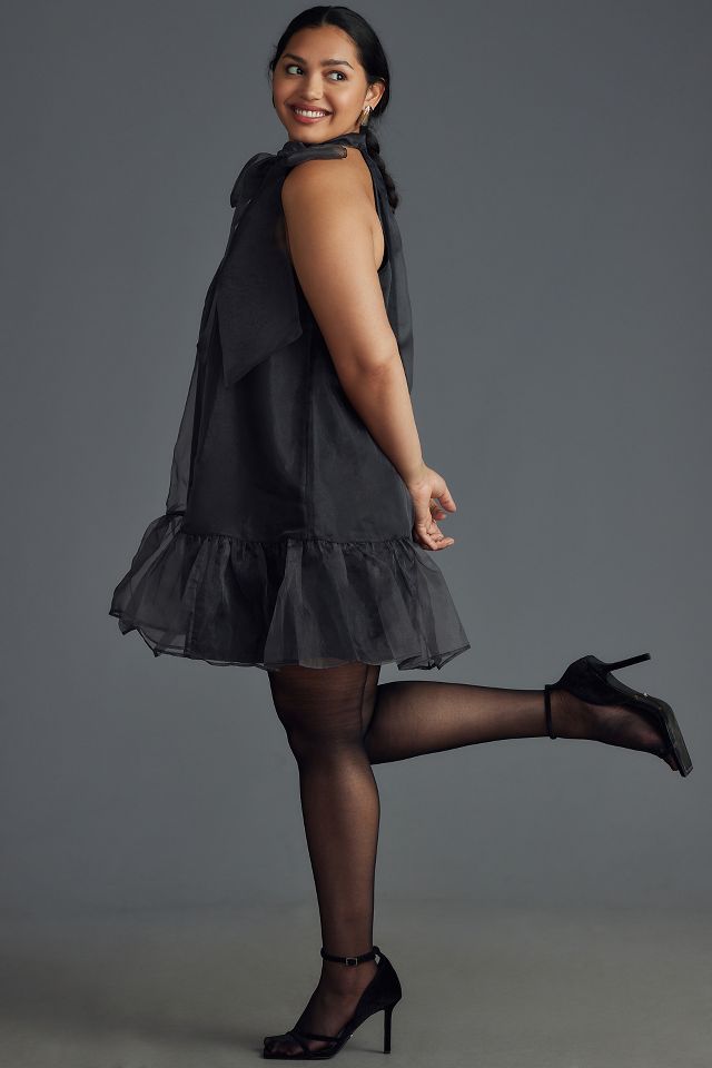 Maeve Organza Bow-Neck Mini Dress #8