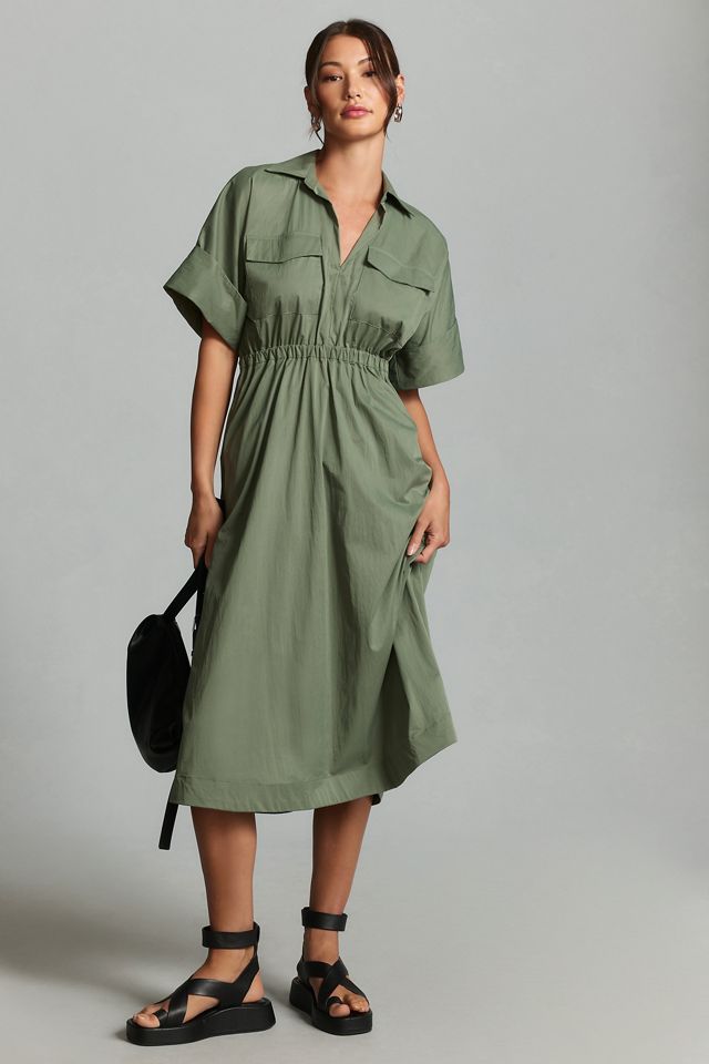 Maeve Utility Shirt Dress #3