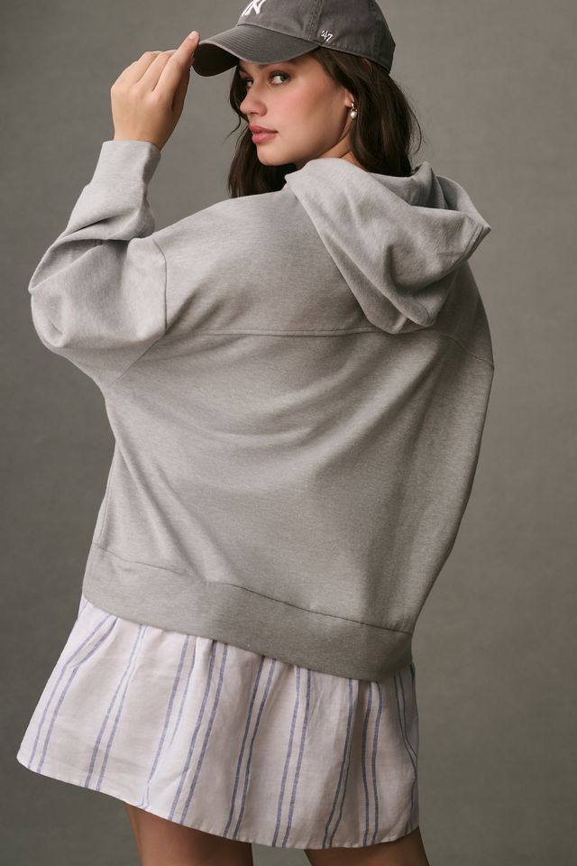 Pilcro Hooded Sweatshirt Twofer Mini Dress #5