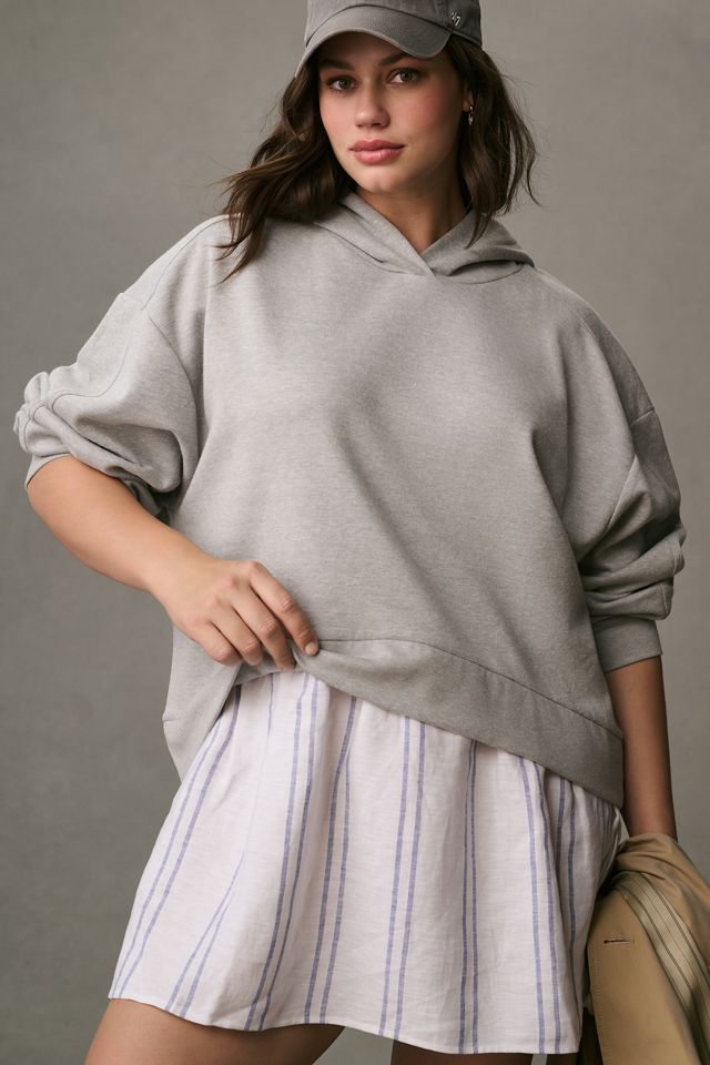 Pilcro Hooded Sweatshirt Twofer Mini Dress #7