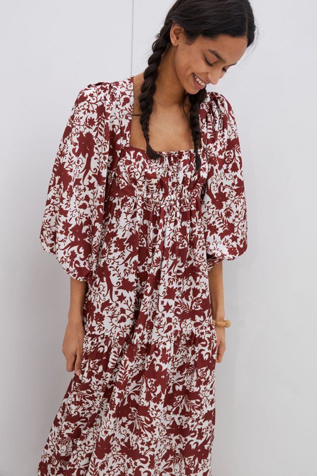 knee length dresses for ladies Isolde Maxi Tall / XL/1X / Burgundy Wine