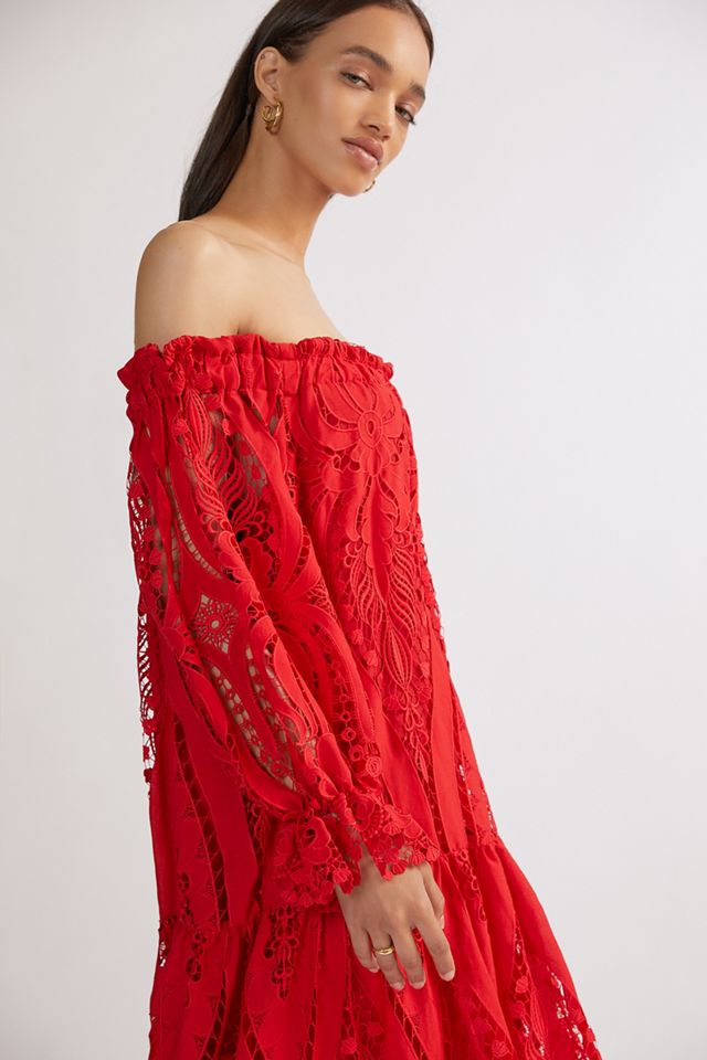 Delfi Off-The-Shoulder Midi Dress #4