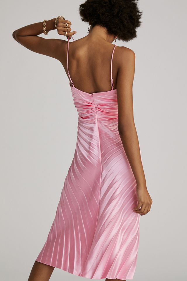 Delfi V-Neck Pleated Midi Dress #2