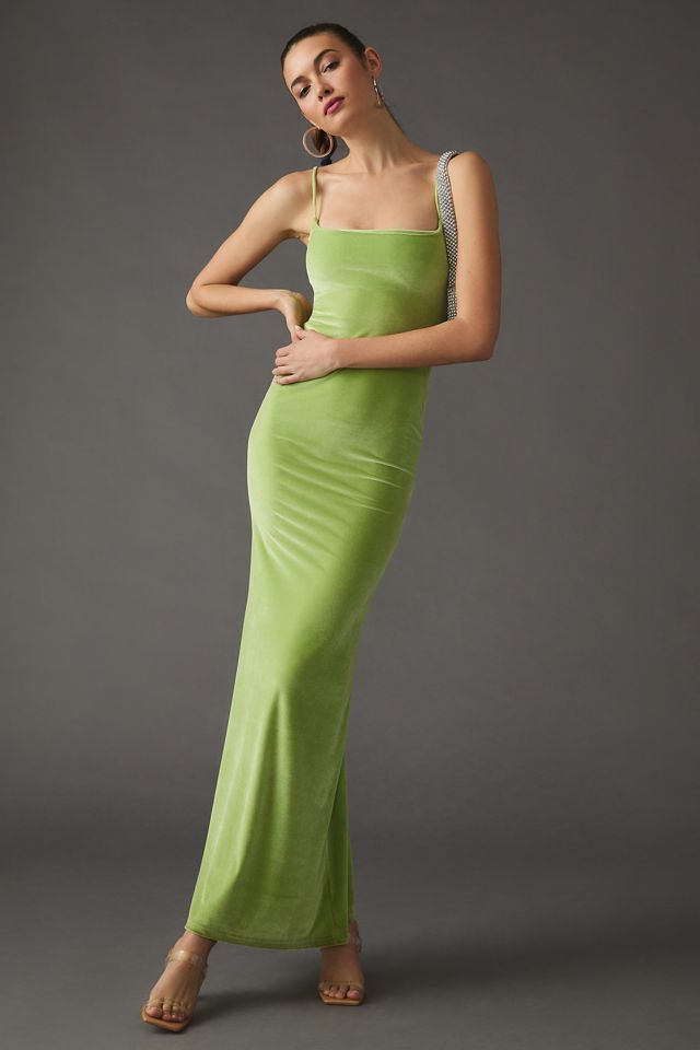 Delfi Collective Velvet Slip Dress #1