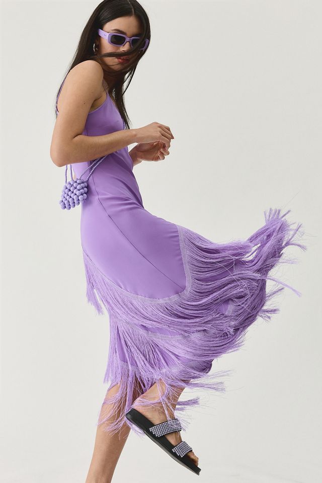 Delfi Collective Asymmetrical Fringe Dress #1