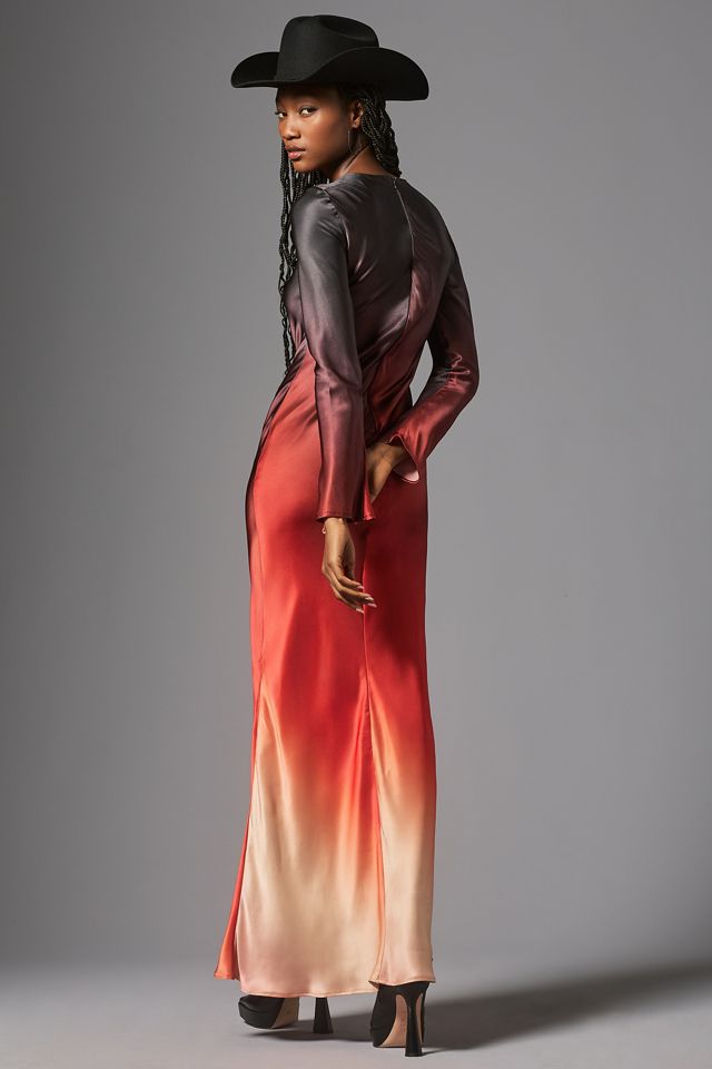 slip maxi dress Vintage Slip Maxi Dress | Watercolor Pansy