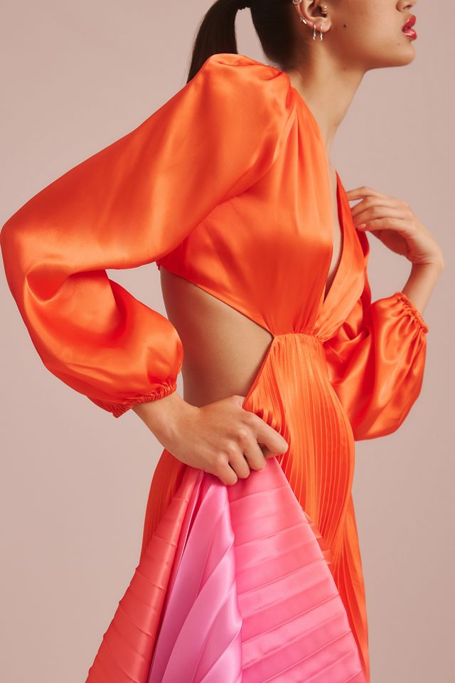 Delfi Collective Long-Sleeve Ombre Maxi Dress #2