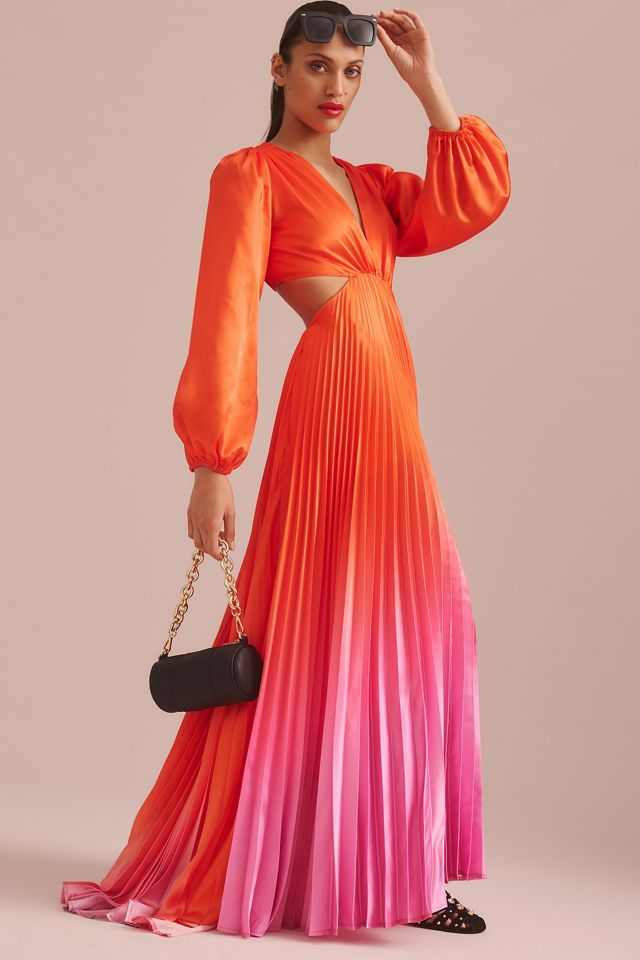 Delfi Collective Long-Sleeve Ombre Maxi Dress #3