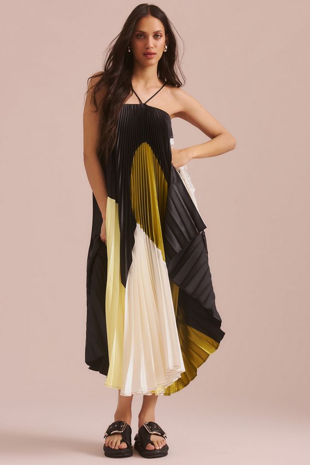 Delfi Collective Convertible Pleated Midi Dress #3