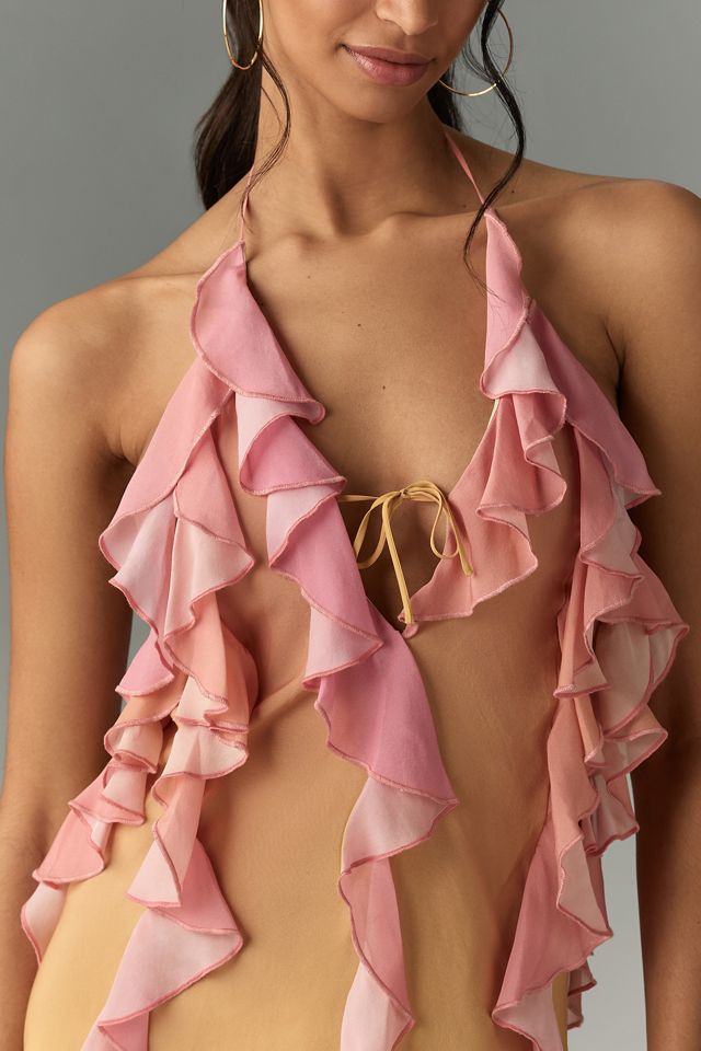 Delfi Collective Sleeveless Ruffled Mini Dress #2