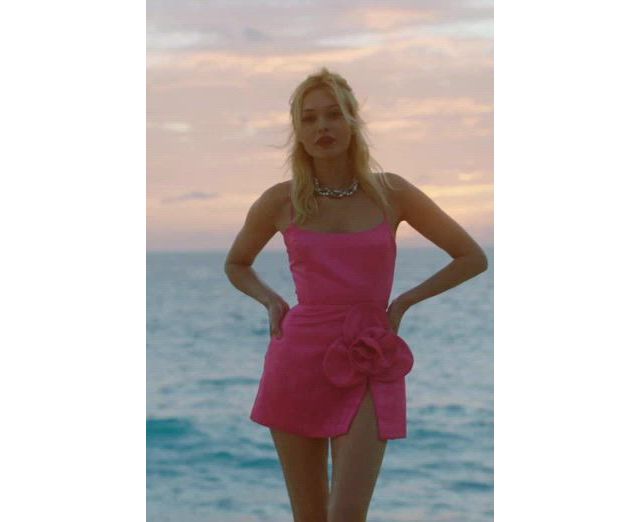 Delfi Collective Sleeveless 3D Floral Mini Dress