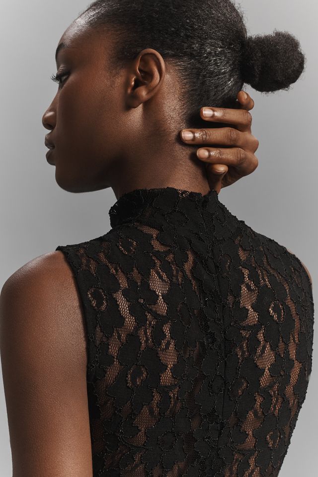 Delfi Collective Addison Sheer Lace Maxi Dress #1
