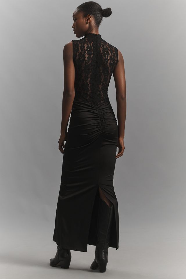 Delfi Collective Addison Sheer Lace Maxi Dress #2