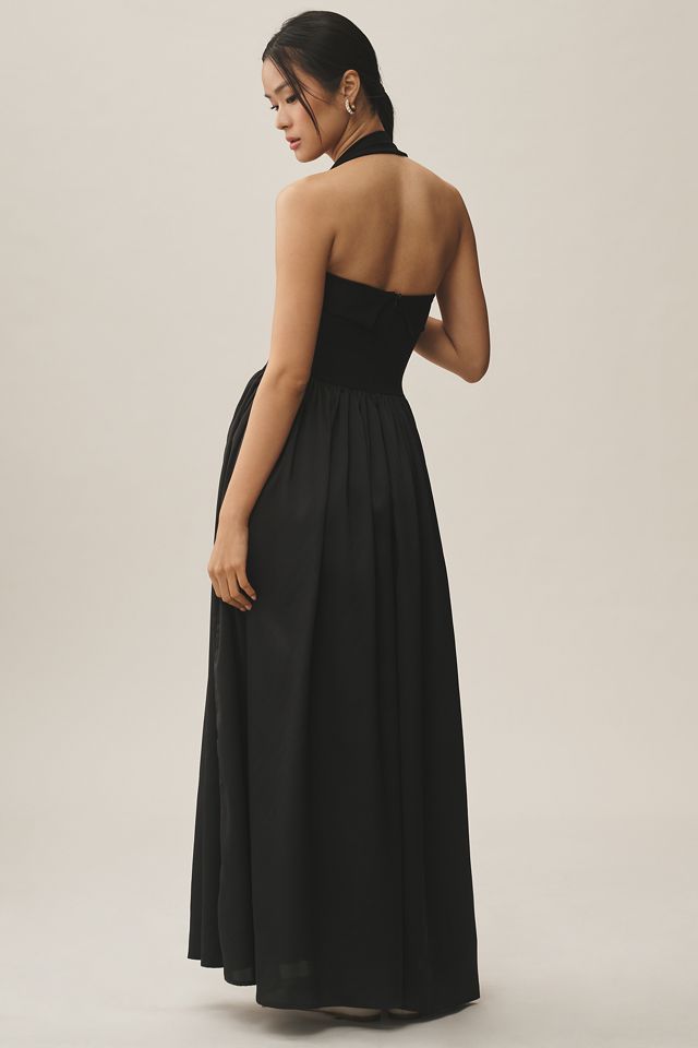 Delfi Collective Megan Halter Drop-Waist Maxi Dress #2