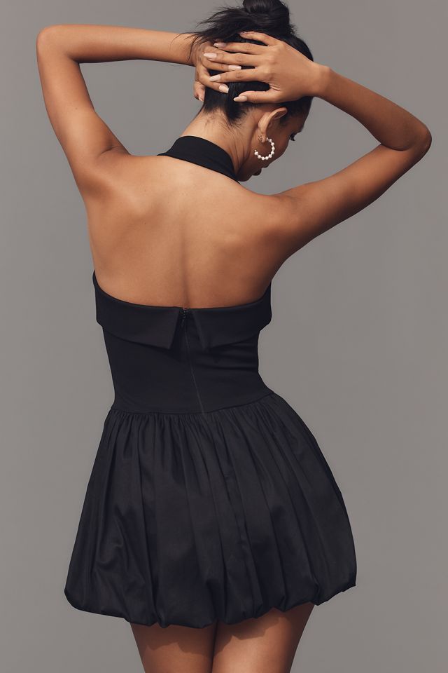 Delfi Collective Megan Halter Basque-Waist Mini Dress #2