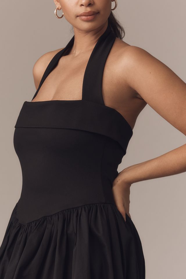 Delfi Collective Megan Halter Basque-Waist Mini Dress #5