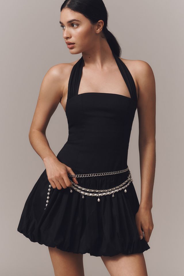 Delfi Collective Halter Bubble Mini Dress #2