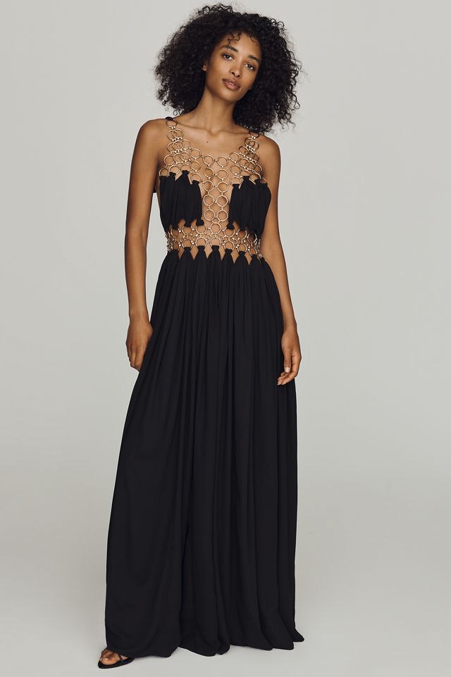 Delfi Collective Delta Chainlink Maxi Dress | Anthropologie
