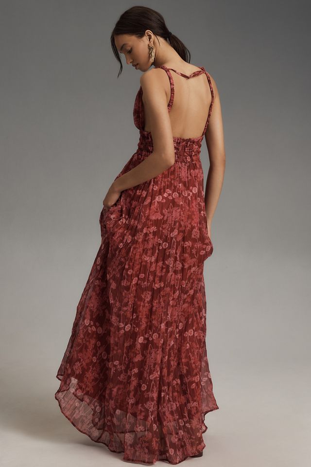 Sabina Musayev Adhara Sleeveless V-Neck Dress | Anthropologie