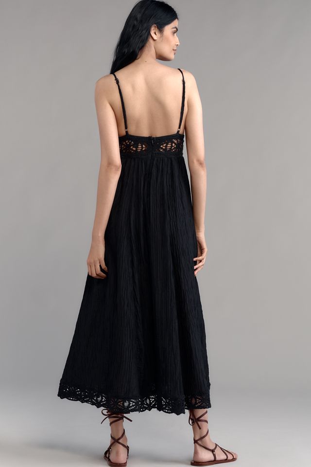 Sabina Musayev Nalaya Sleeveless Deep-V Midi Dress #2