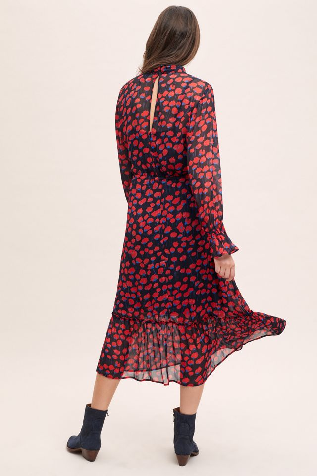 Vestido Midi estampado de amapola #2