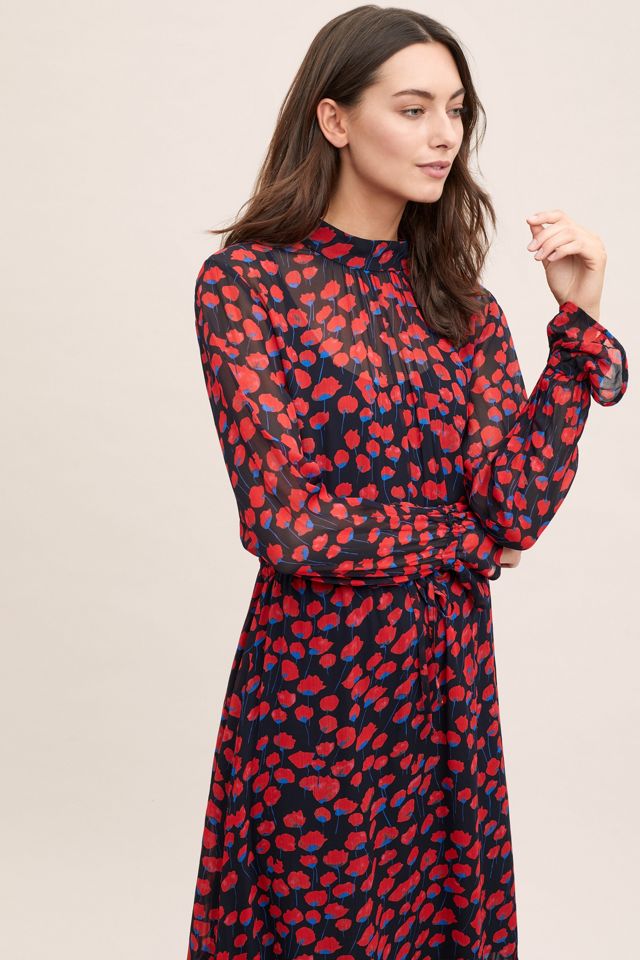 Vestido Midi estampado de amapola #1