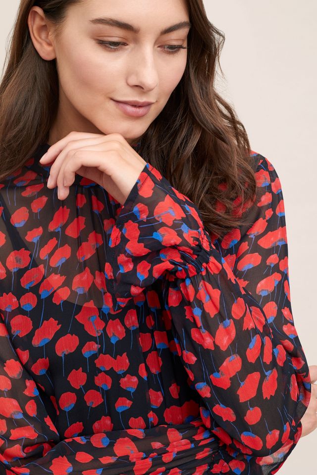 Vestido Midi estampado de amapola #3