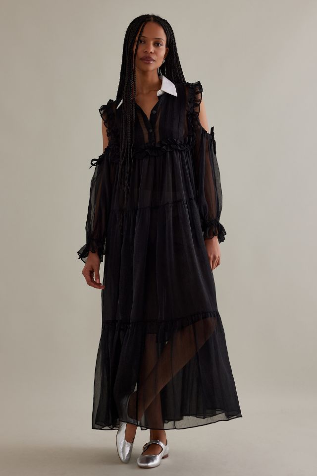 Sheer on sale chiffon dress