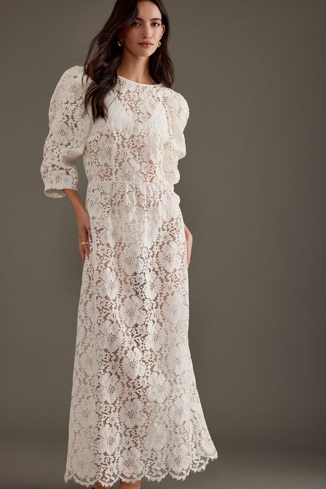 Stella Nova Half-Sleeve Lace Maxi Dress #2