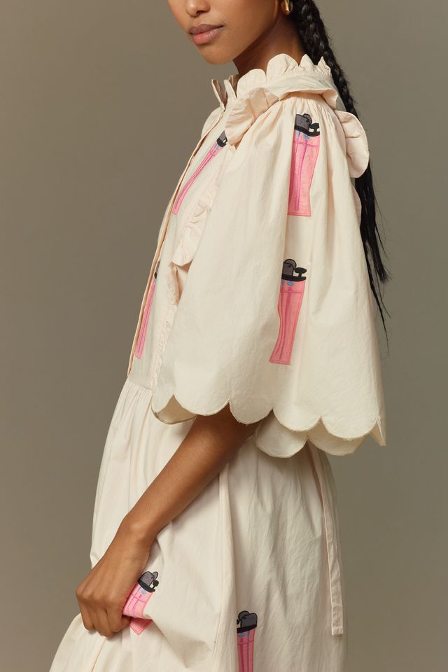 Stella Nova Scalloped A-Line Midi Dress #1