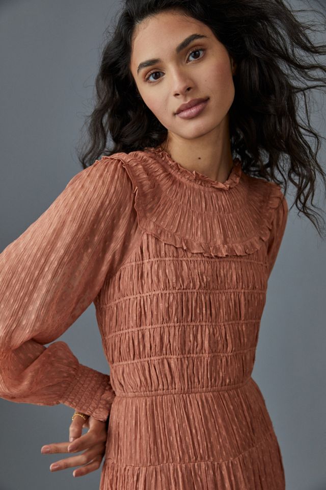 Dalia Smocked Mini Dress #4