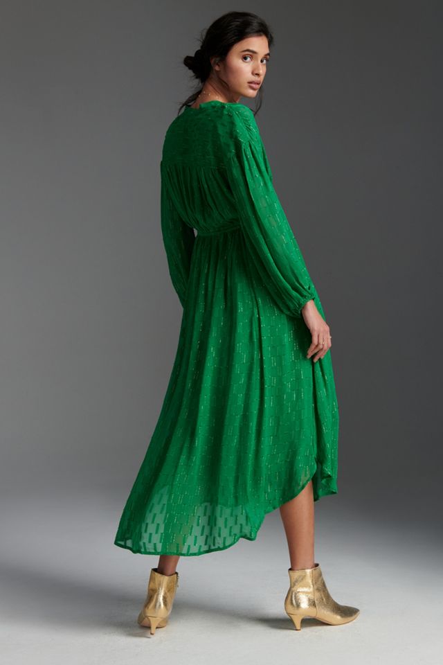 By Anthropologie Allene Shimmer Maxi Dress | Anthropologie