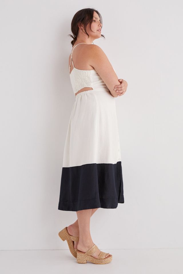 Maeve Colorblocked Contrast Midi Dress #5