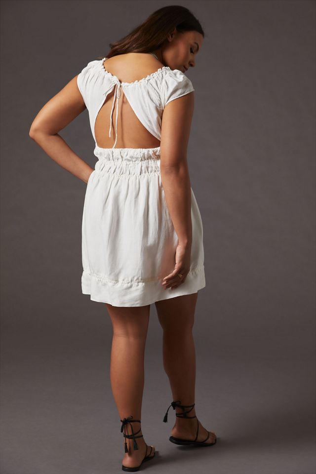 Smocked-Waist Mini Dress #6