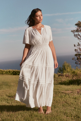 anthropologie linen dress