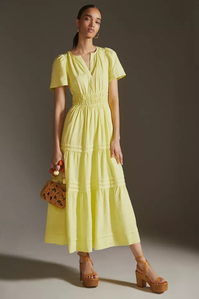 Anthropologie The Somerset Maxi Dress: Linen Edition