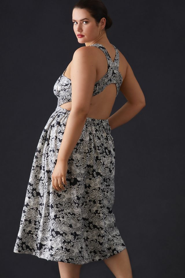 sachin and babi light blue dress NWT Anthropologie Floral Embroidered Midi Dress Size 2