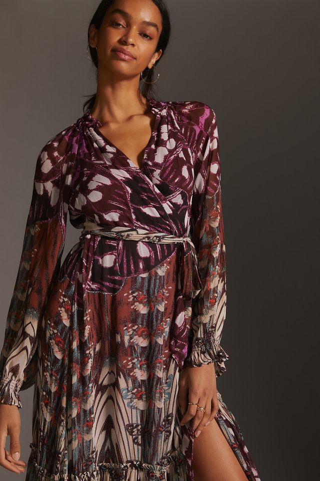 Anthropologie wrap outlet dress