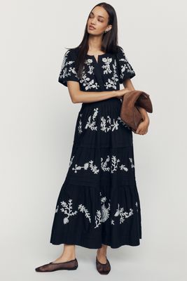 Somerset Maxi Dress: Embroidered Edition