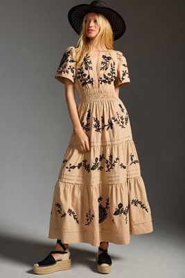 Somerset Maxi Dress: Embroidered Edition