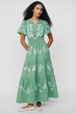 Somerset 100% Cotton Embroidered Maxi Dress