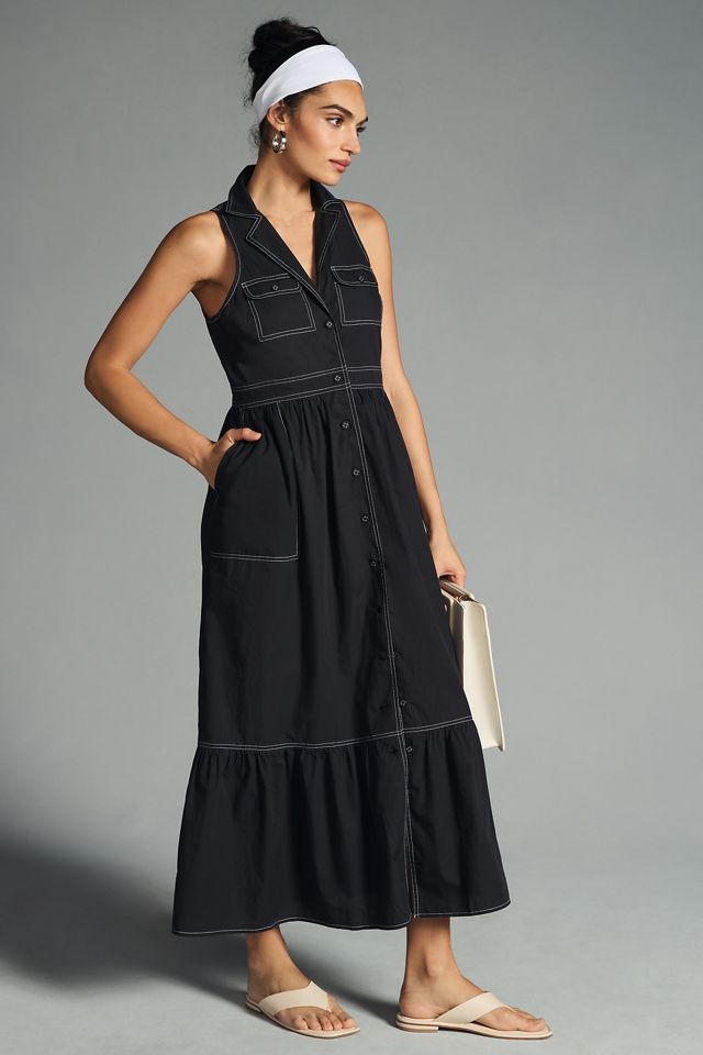 Maeve Sleeveless Shirt Dress #3