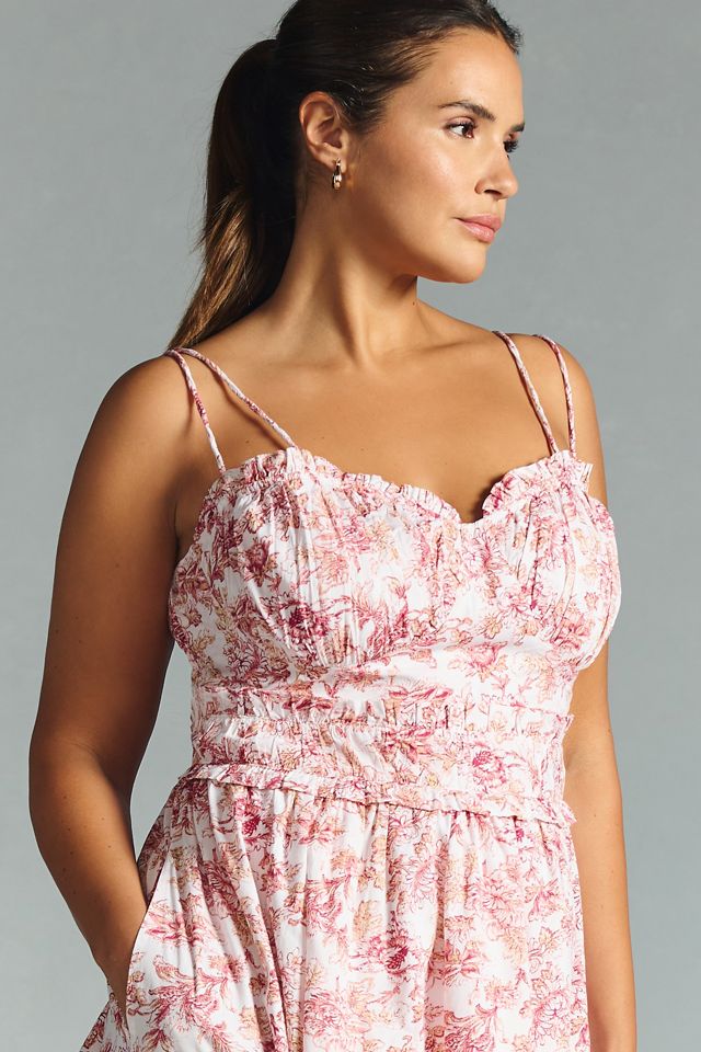 By Anthropologie Corset Midi Dress #5